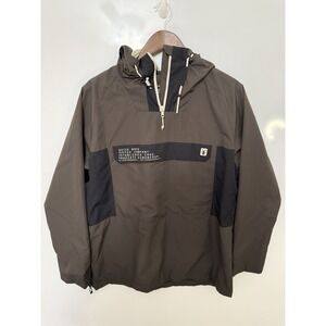 DUTCH BROS COFFEE COMPANY MENS SMALL HOODED ANORAK PULLOVER JACKET  XL